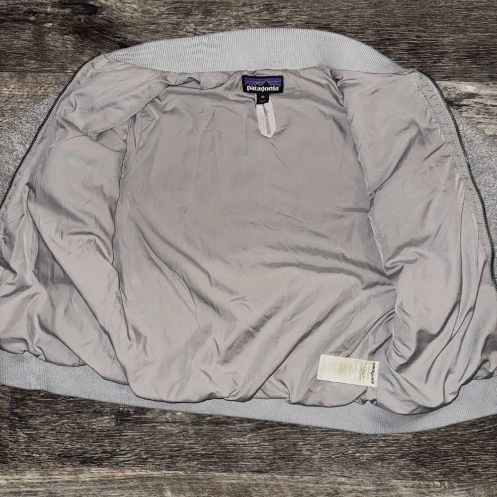 Patagonia Women's‎ Full Zip Grey Fleece Bomber Jacket XS - Picture 6 of 8